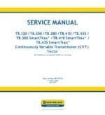 New Holland T8.410 T8.435 T8.380 SmartTrax T8.410 T8.435 Tractor Operators Manual