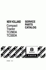 New Holland TC29DA TC33DA 3 CYL Tractor Parts Catalog Manual