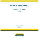 New Holland T4.55 T4.65 T4.75 Tractor Powerstar Series Operator Maintenance Manual