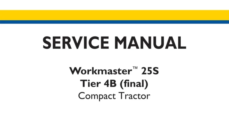 New Holland Workmaster 25s Tier 4b Compact Tractor Operators Manual - Image 2