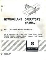 New Holland 60co 60 Rotary Broom Tractor Operators Manual