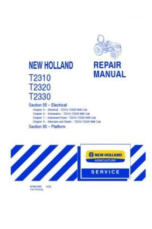 New Holland T2310 T2320 T2330 Tractors Service Repair Manual