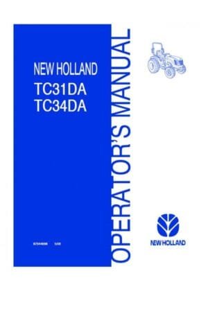 New Holland Tc31da Tc34da Tractor Catalog Manual