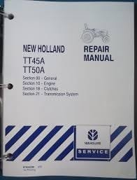 New Holland Tt45a Tt50a Tractors Service Repair
