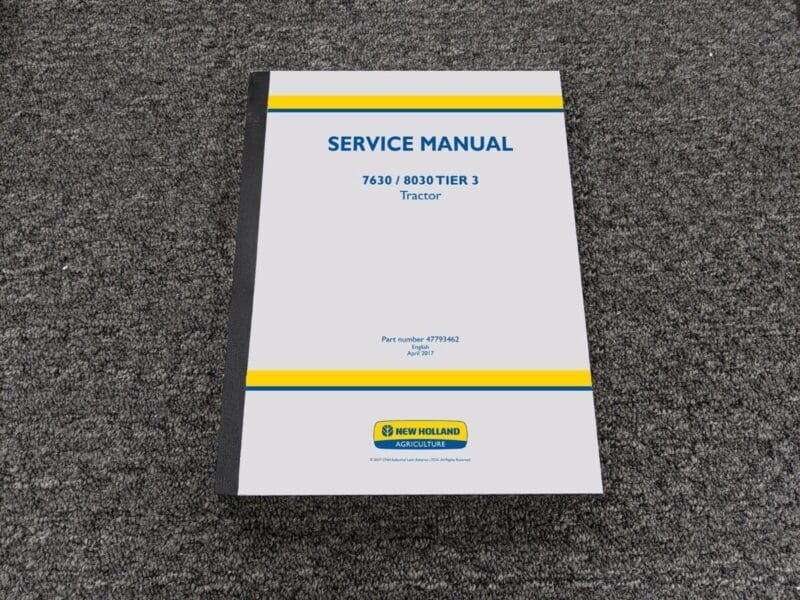 New Holland 7630 8030 Tier 3 Tractor Service Manual - Image 3