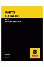New Holland Lb75 Tractor Backhoe Operators Owners Manual