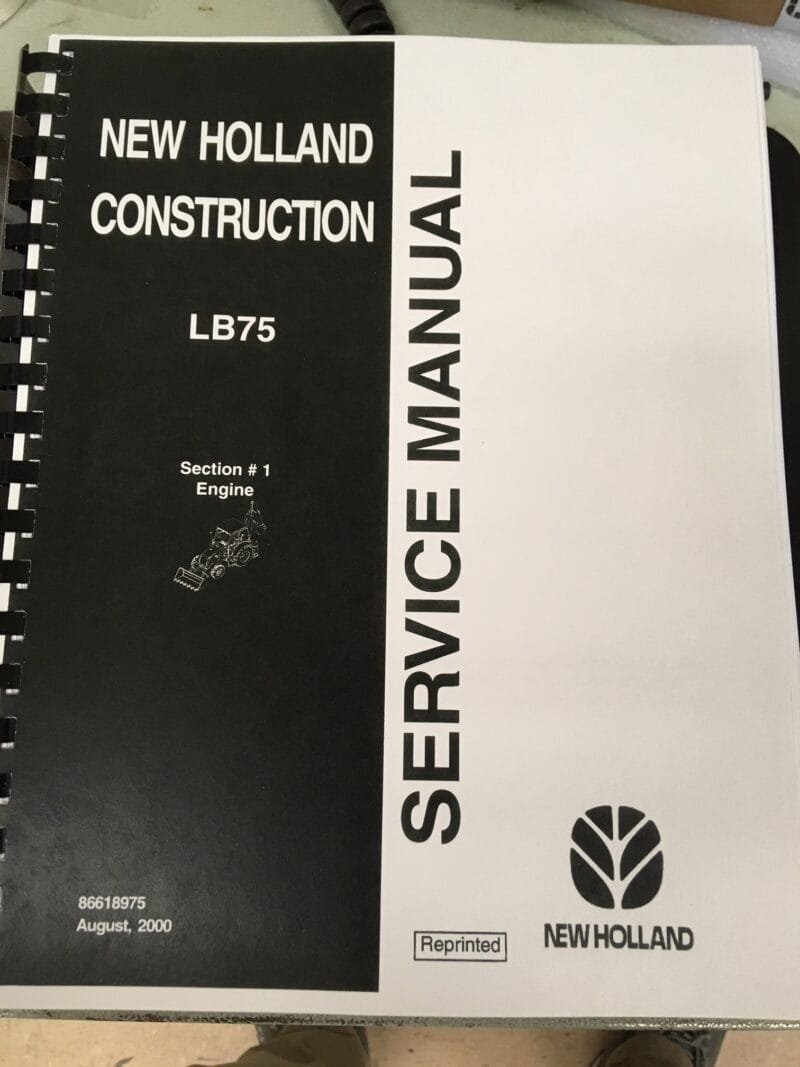 New Holland Lb75 Tractor Backhoe Operators Owners Manual - Image 2