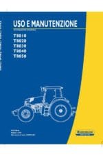 New Holland T8000 T8030 T8040 Tractor Operator Manual