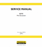 New Holland E37C Mini Excavator Service Manual