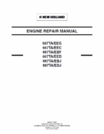 667TA EEG, 667TA EEC, 667TA EBF, 667TA EED, 667TA EBJ, 667TA EDJ Engine Manual