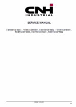 Cursor 13 Single Stage Turbocharger Tier 4B and Stage IV Engine Service Manual