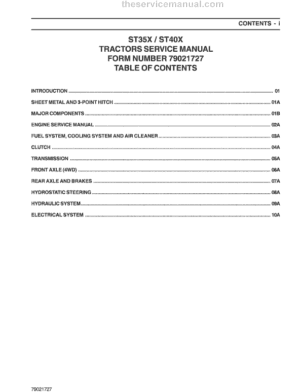 AGCO ST35X, ST40X Tractor Service Manual