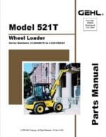 Gehl 521T Wheel Loader Operators and Parts Manual
