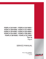 CNH F5DFL413 F5HFL413 Tier 4A Engine Repair Manual