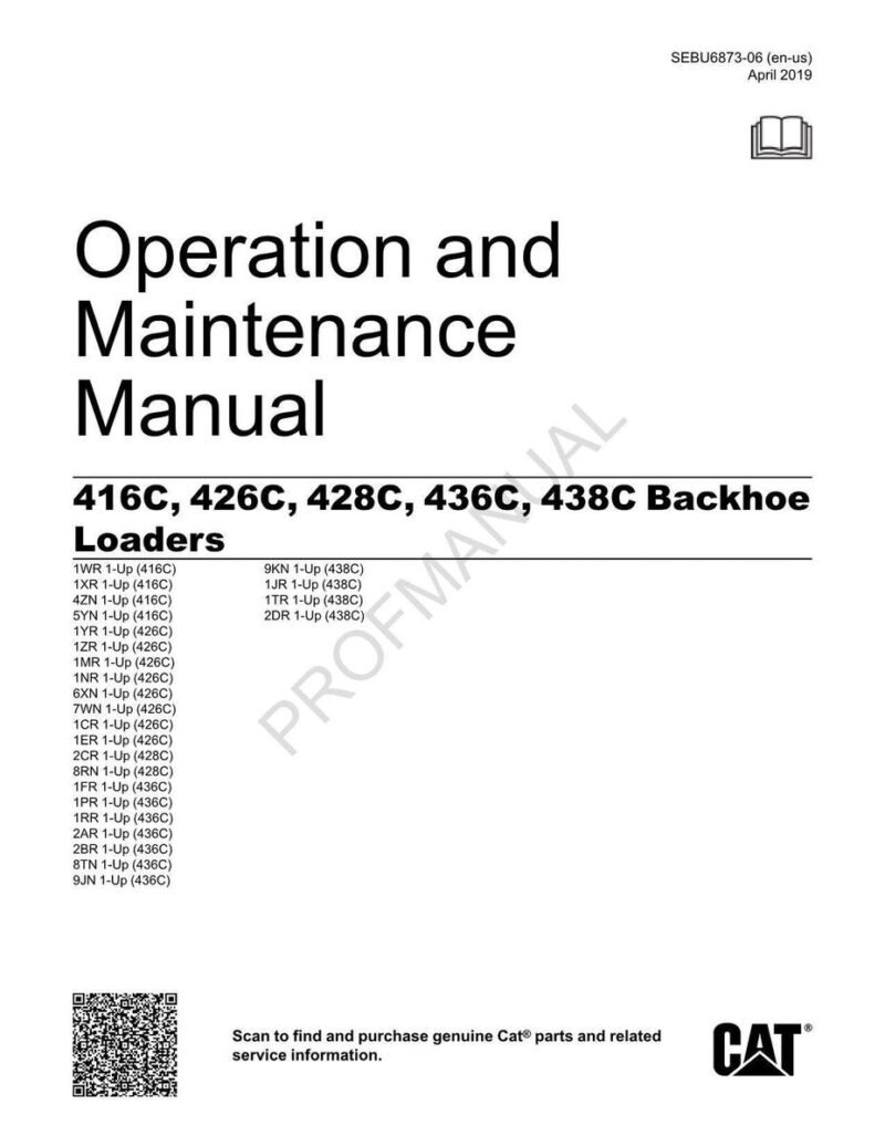 Cat Caterpillar 416C, 436c Operation and Maintenance Manual - Image 2