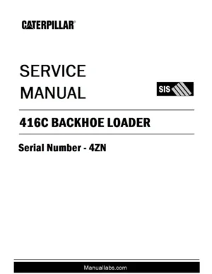 Cat Caterpillar 416c Backhoe Loader Service Repair Manual