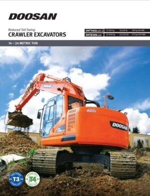 Daewoo Doosan Dx235lcr Track Excavator Service Manual