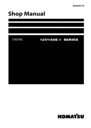 Komatsu 12v140e-three Series Engine Service Manual