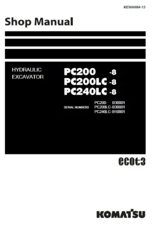 Komatsu PC200-8 Service Repair Manual