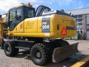 Komatsu Pw200-7h Wheeled Excavator Repair Service Manual