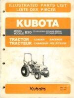 Kubota B20 Tl420 Bt650 Bt750 Parts Catalog Manual