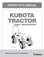 Kubota B2650 B3350su Tractor Operators Manual