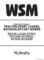 Kubota Bx23s Tractor Service Repair Manual