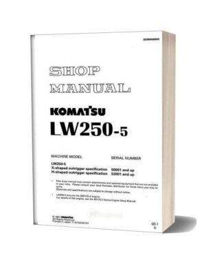 Komatsu LW250-5 Mobile Crane Service Repair Manual