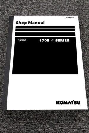 Komatsu SA6D170E-1 Series Service Repair Manual