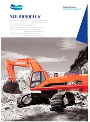 Daewoo Doosan Solar 500lc-v Excavator Parts Catalog Manual