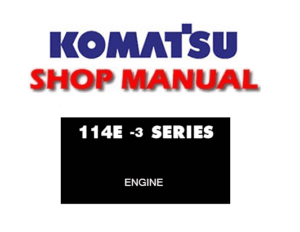 Komatsu SAA6D114E-3 Engine 114E-3 Series Shop Manual